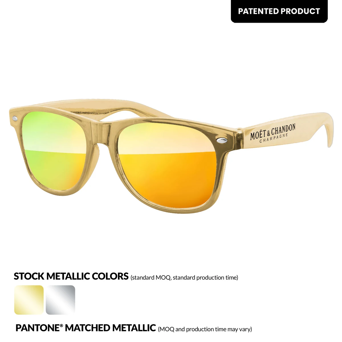 Metallic Retro Mirror Sunglasses 1