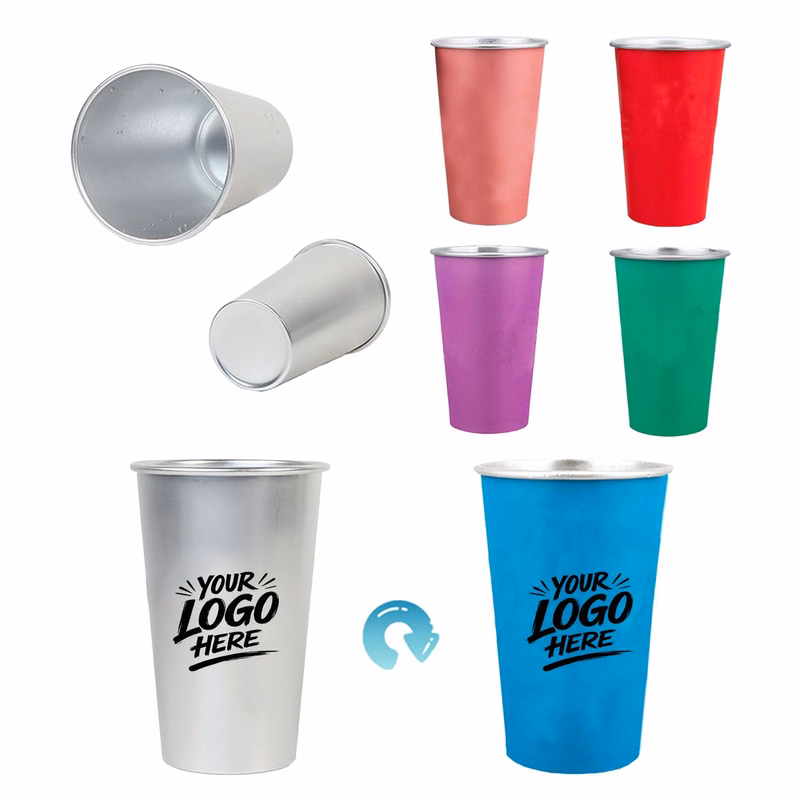16oz Color Change Aluminum Party Cup Reusable Tumbler