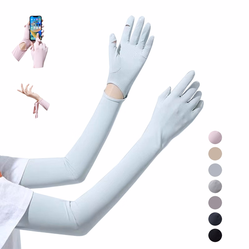 Women Sun Protection Arm Sleeve With Tumb Hole