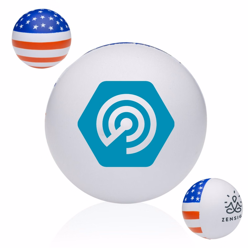 American Flag Stress Balls w/ Custom Logo Stress Reliever Balls