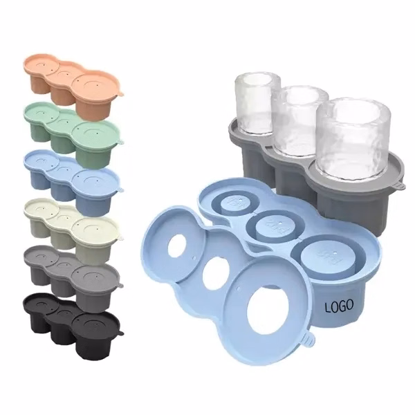 Silicone Cup-Shaped Ice Tray with Lid