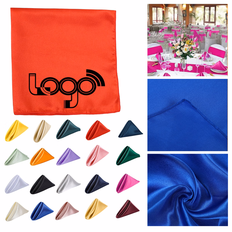 Solid Color Satin Napkins For Weddings & Events
