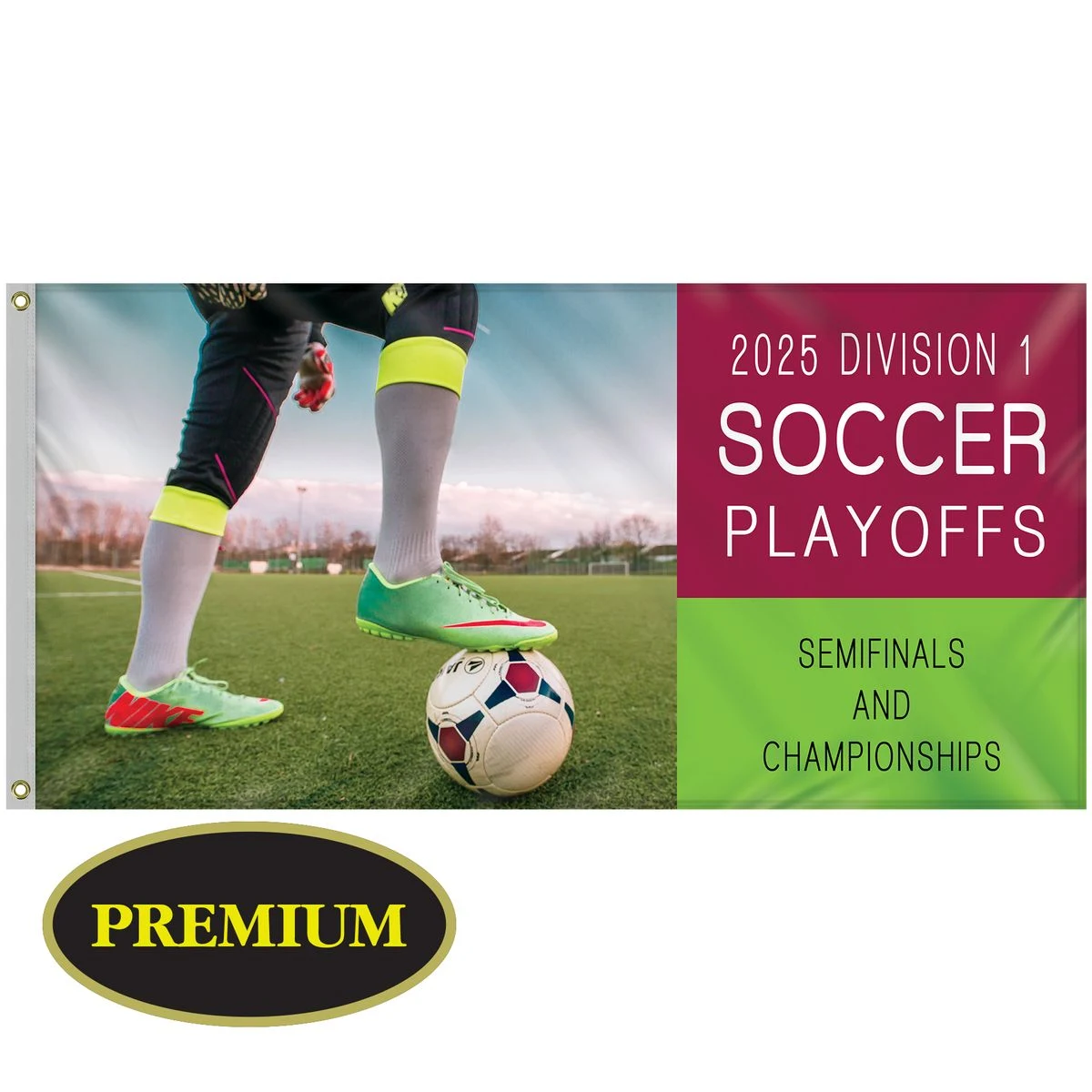 3' x 6' Digitally Printed Single Reverse Knitted Polyester Flags 1