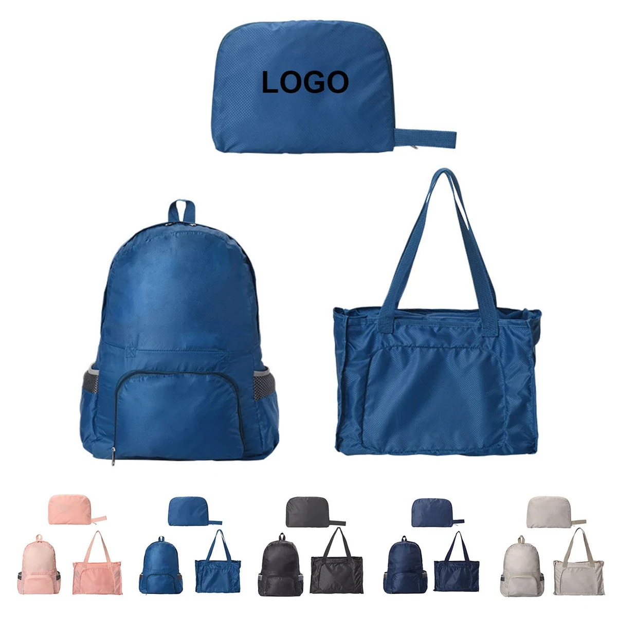 Portable Foldable Backpack and Shoulder Bag - Ideal for Travel, Camping, and Daily Use 1