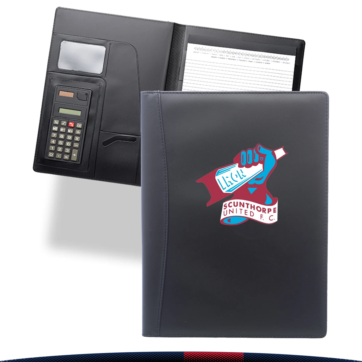 Akoc Calculator Leather Portfolios 1