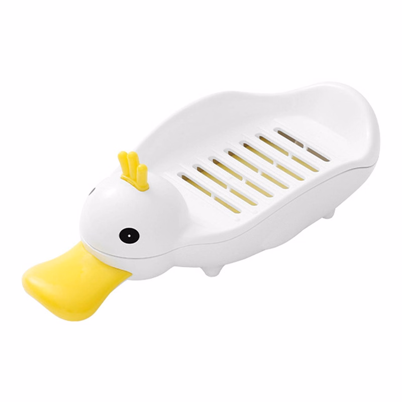 Polypropylene Cute duck soap dish in the bathroom