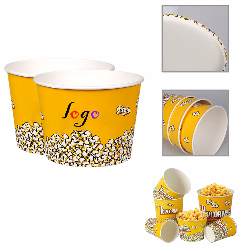 MOQ300 Bulk 85oz Disposable Popcorn Buckets