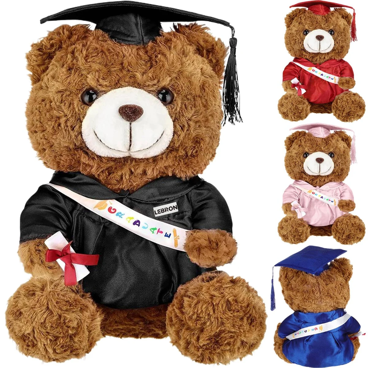 Doctoral Cap Graduation Bear Plush Toy 1