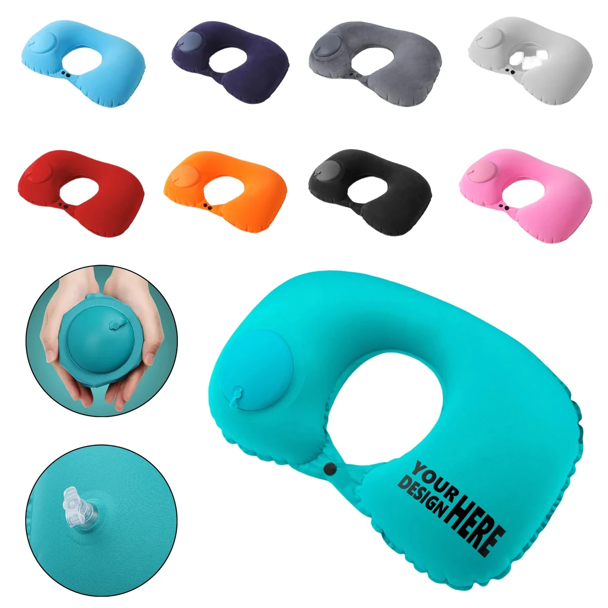 Portable Pressurized Inflatable Pillow 1