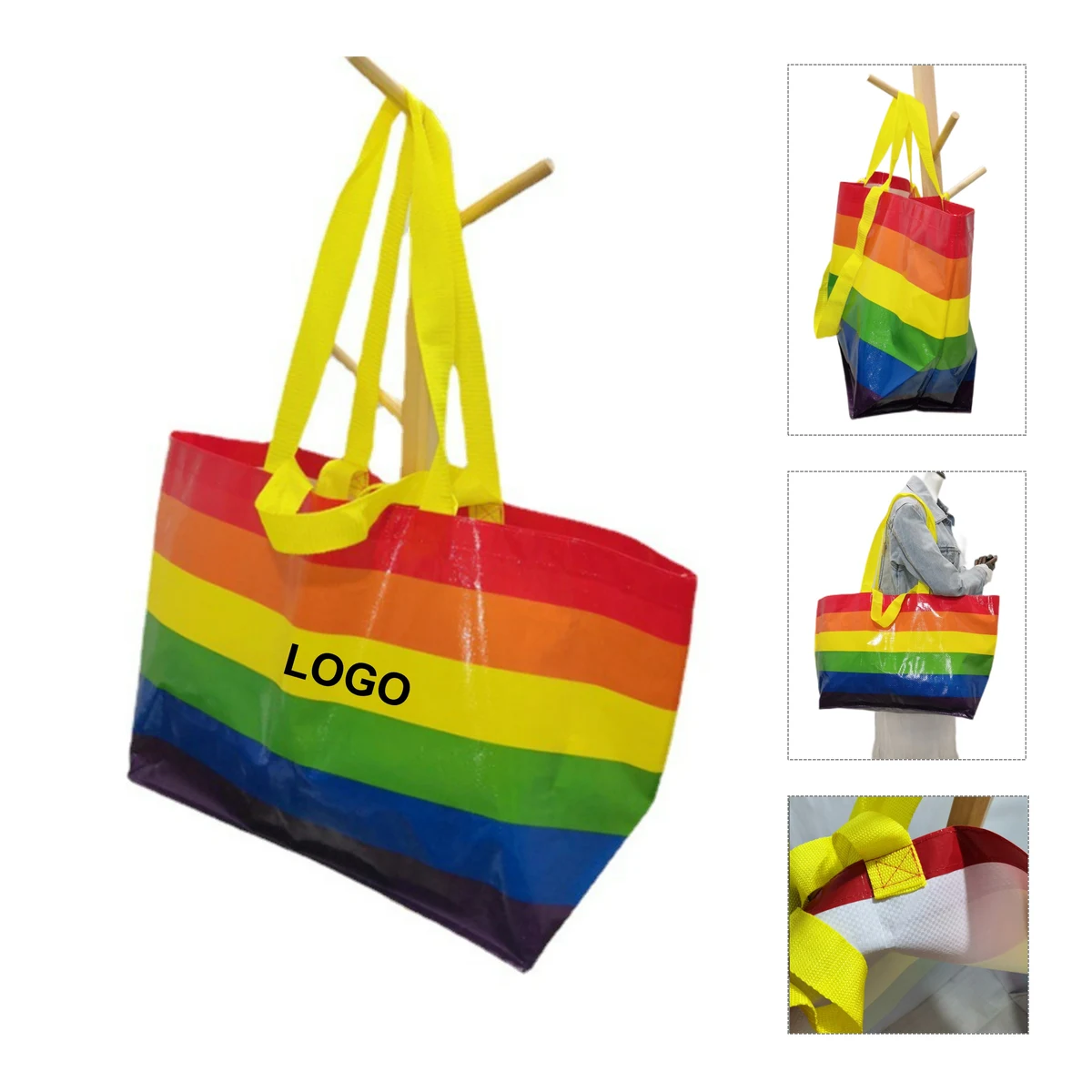 Rainbow Shopping Bag (direct import) 1