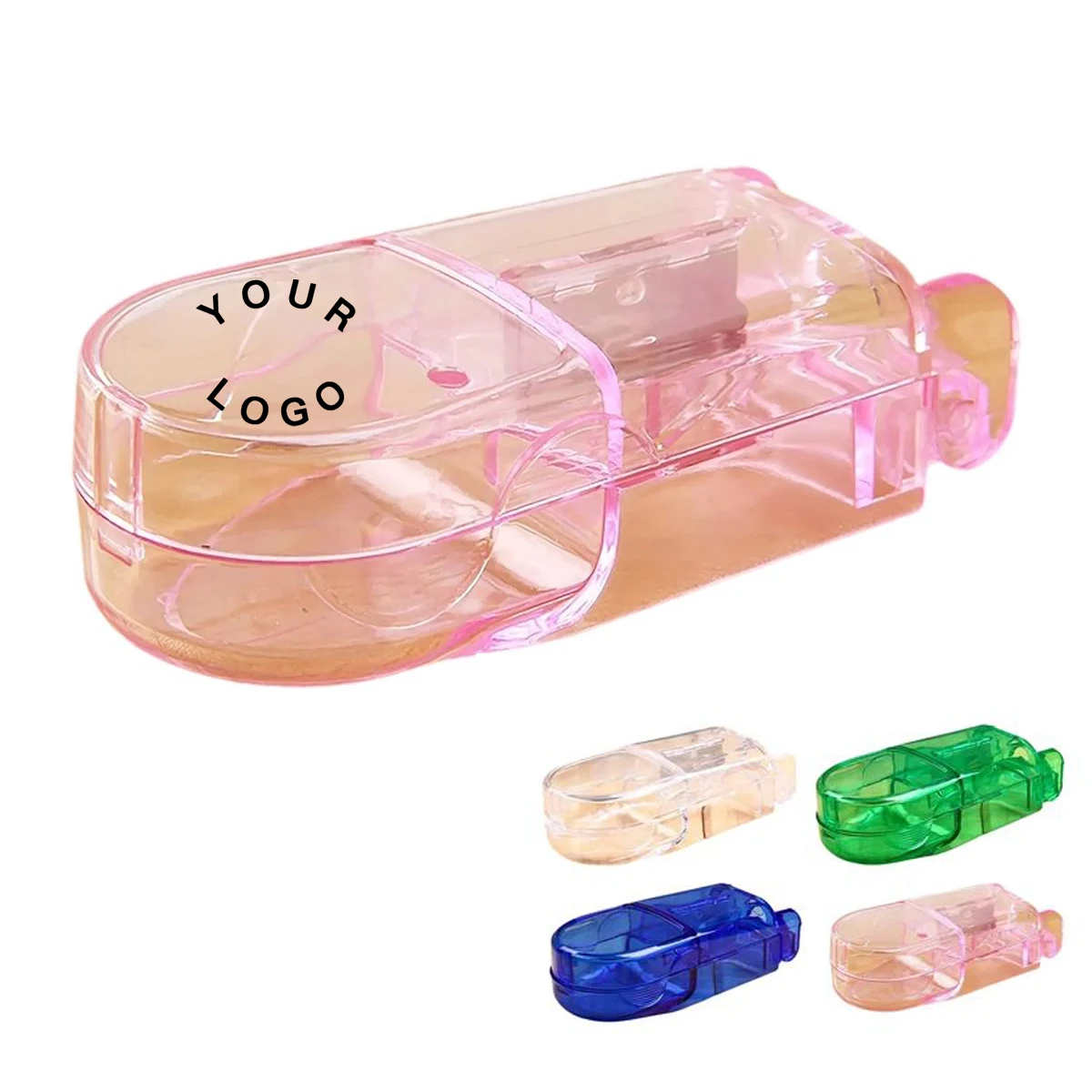 Safe Pill Splitter Portable Plastic Tool 1