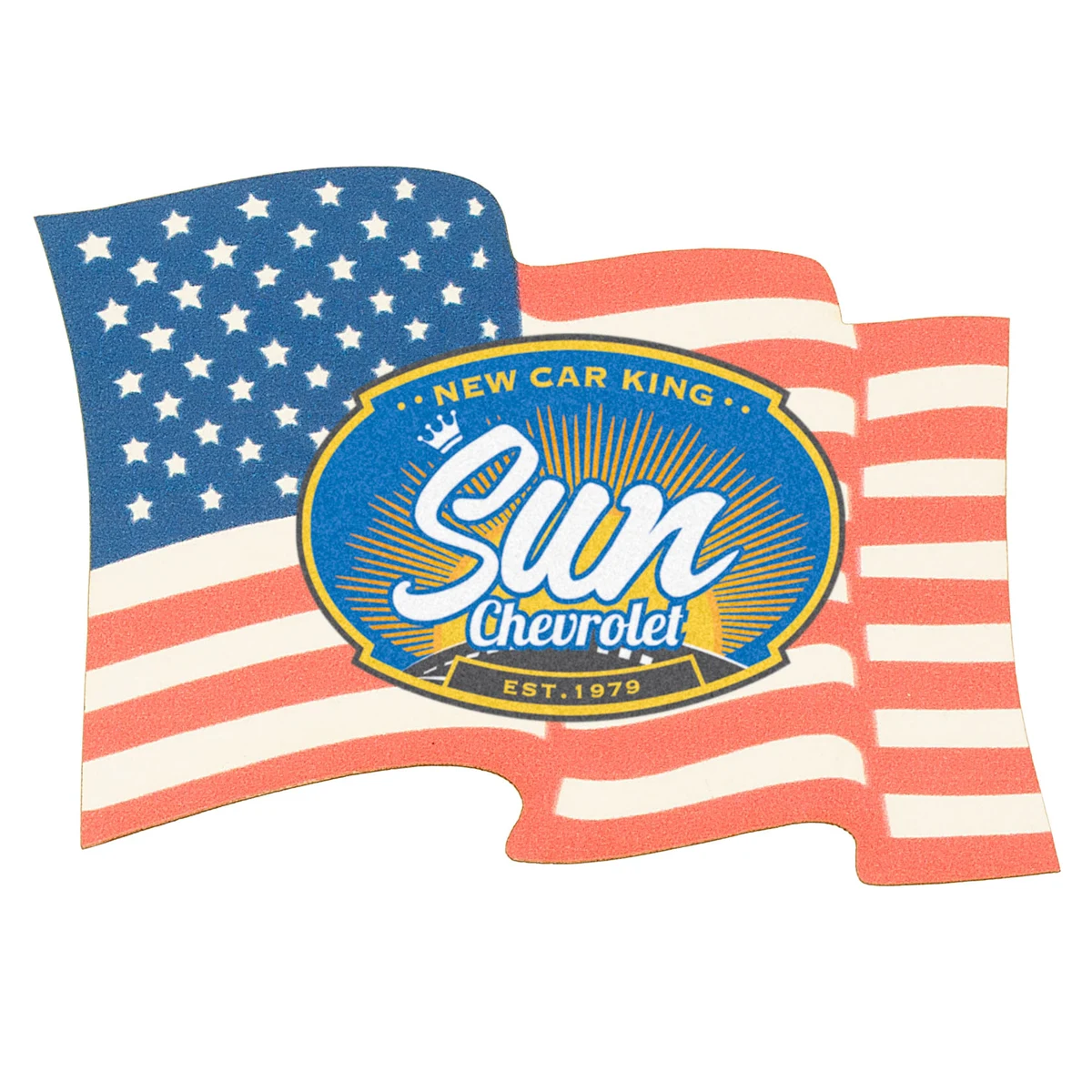 Full Color Process 60 Point Flag Pulp Board Coaster 1