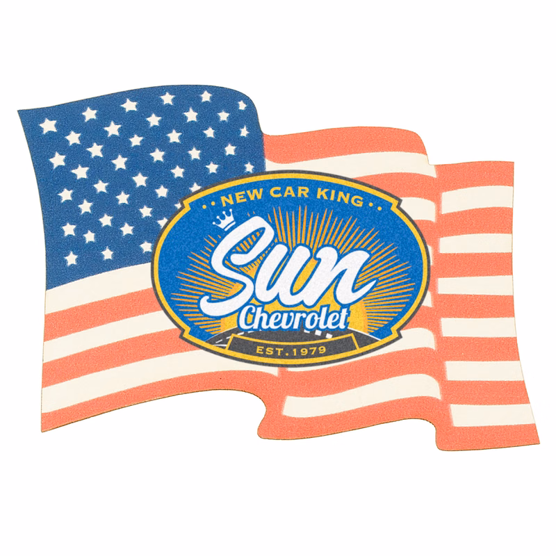 Full Color Process 60 Point Flag Pulp Board Coaster