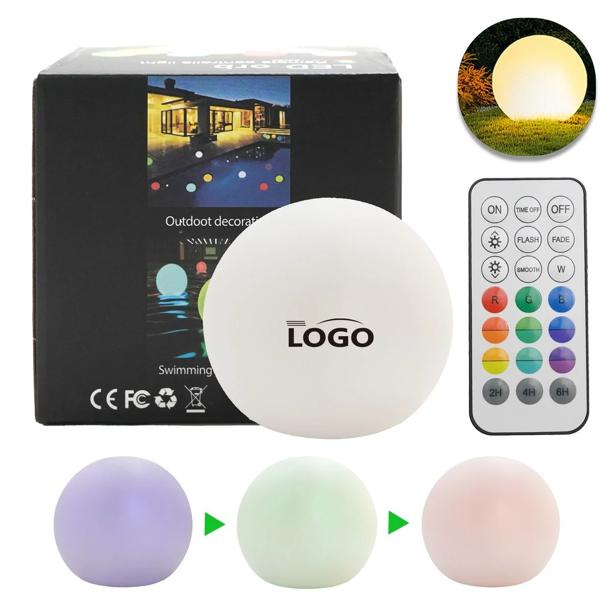 Floating Pool LED Light Ball 1