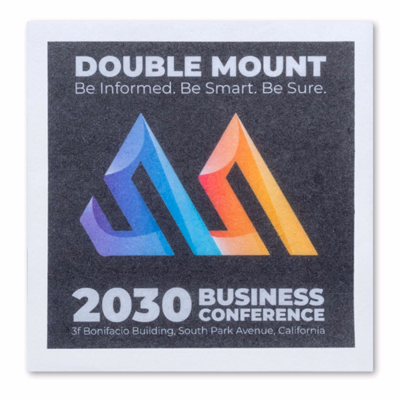Large Print Full Color Linen-Like Beverage Napkins