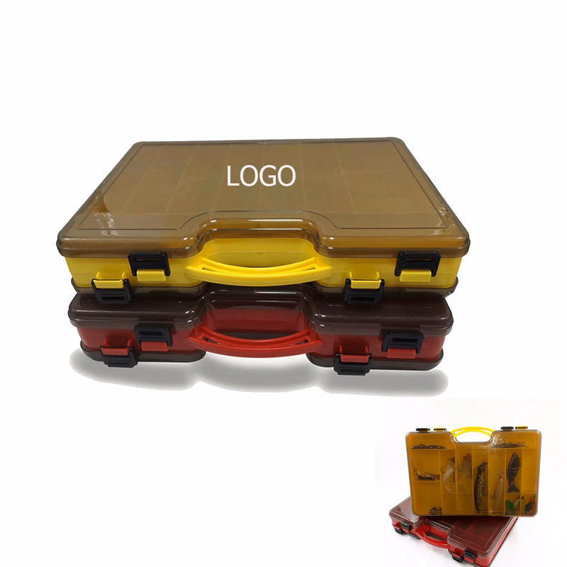 MOQ10 Double-layer Plastic Fishing Bait Box
