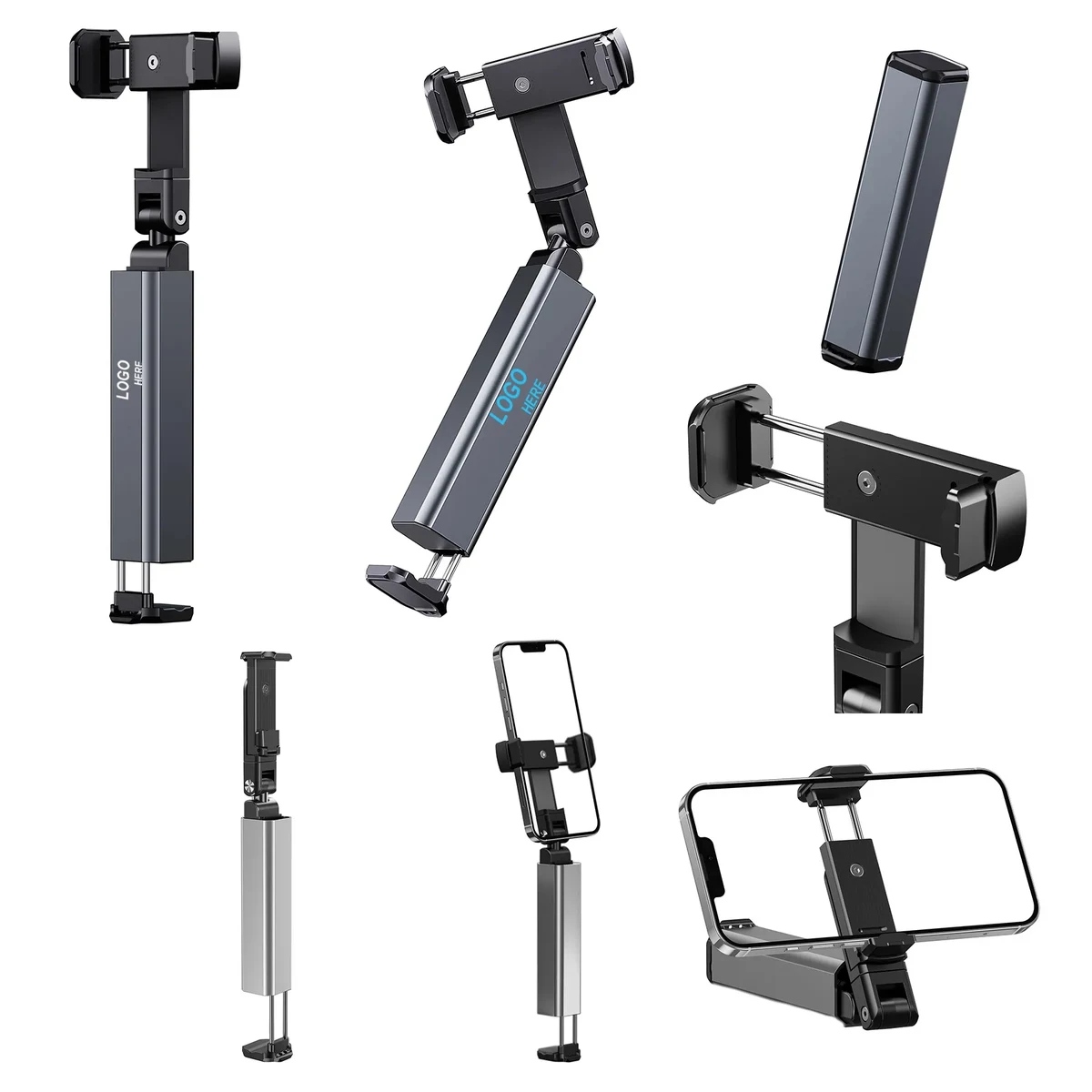 Foldable Phone Holder With 360 Adjustable Joints 1