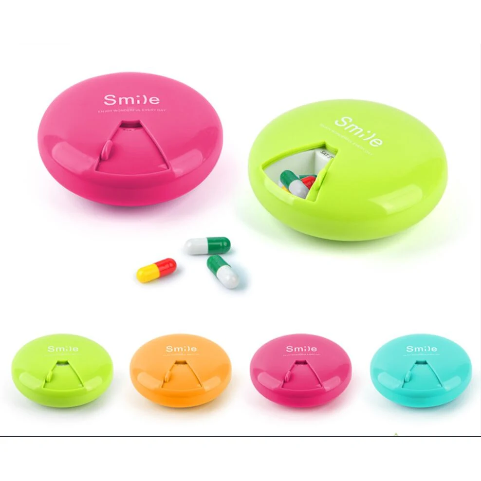 Round 7 Day Portable Pill Box 1