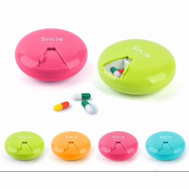 Round 7 Day Portable Pill Box