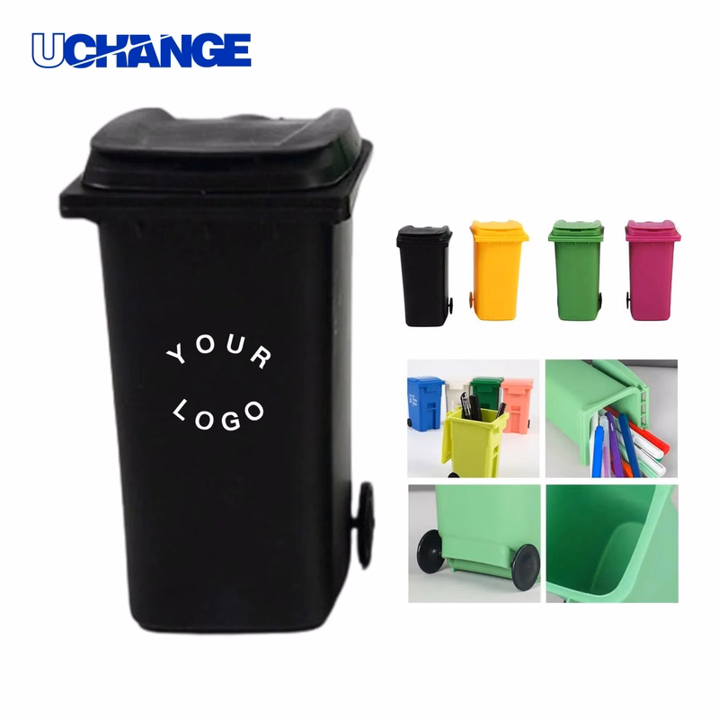 Trash Bin Desk Organizer Pen Holder