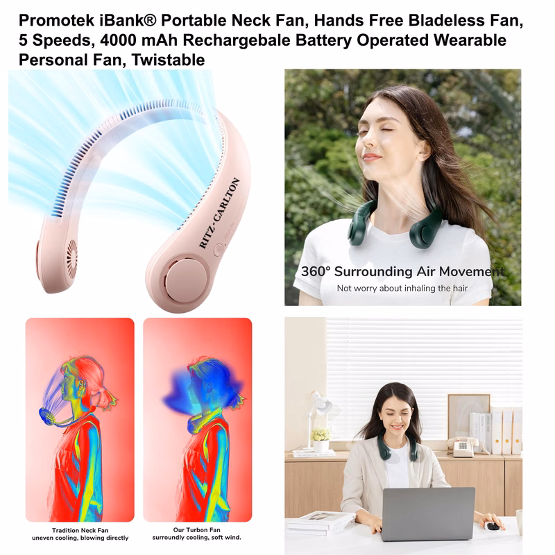 iBank ® USB Rechargeable Neck Fan Air Conditioner