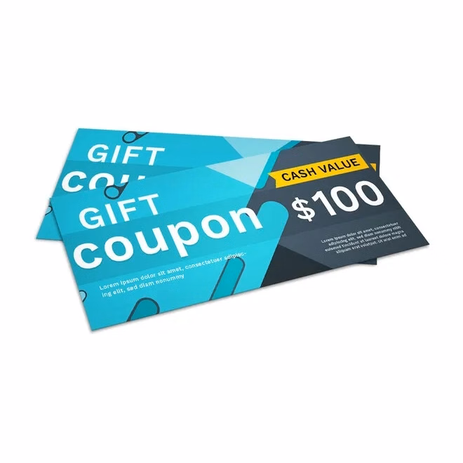 Gift Certificates (7" x 3")