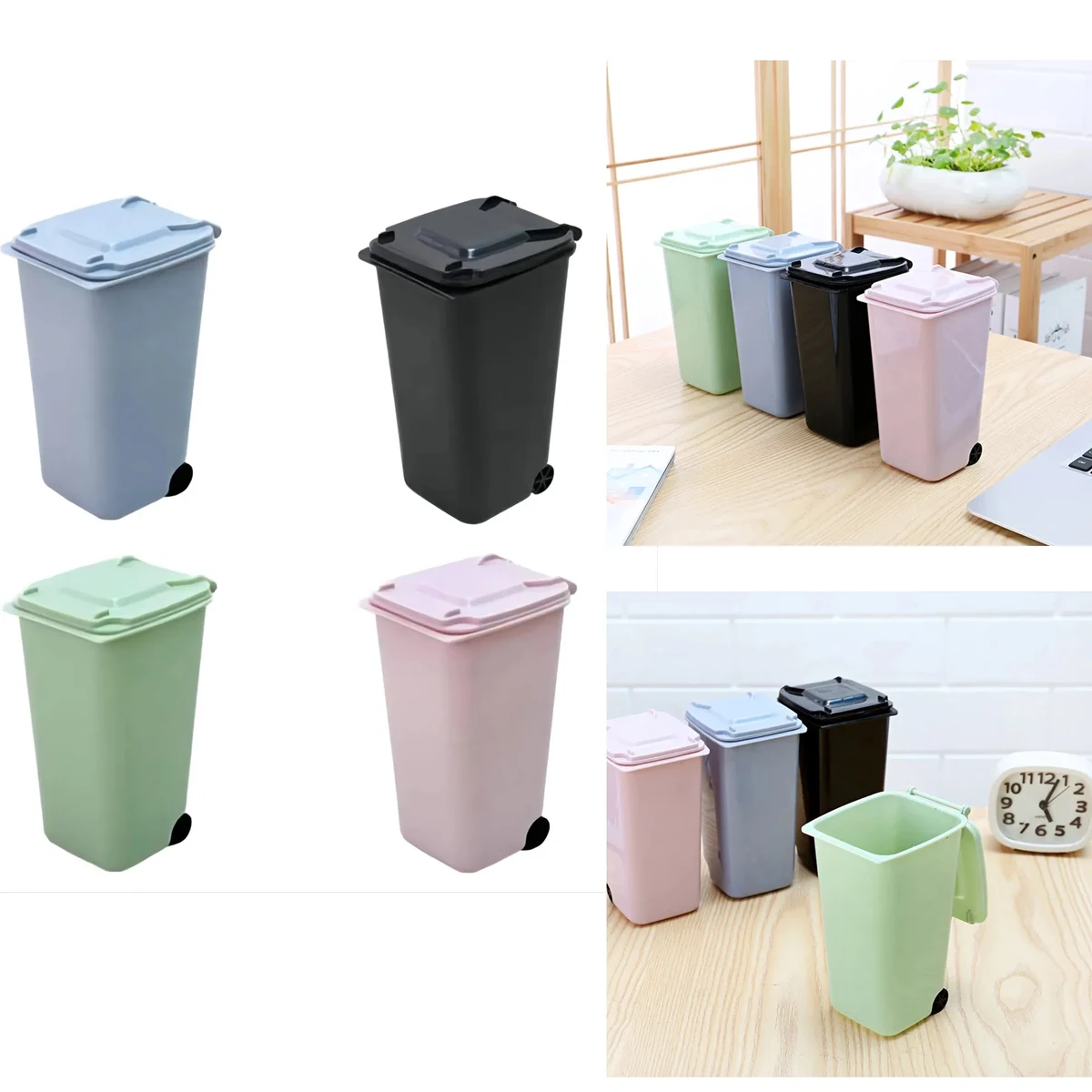 Office Mini Desktop Garbage Bin MOQ 100 PCS 1
