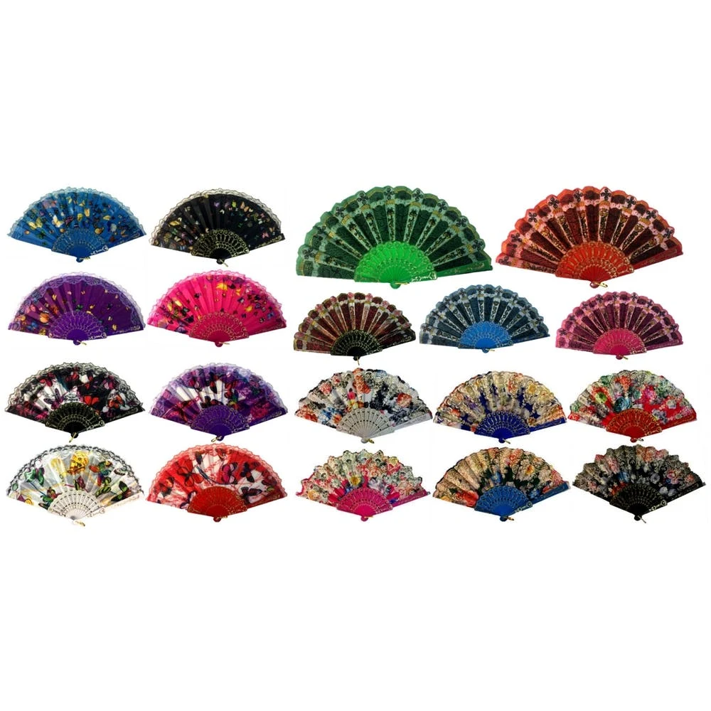 Floral Hand Fans - Assorted 1