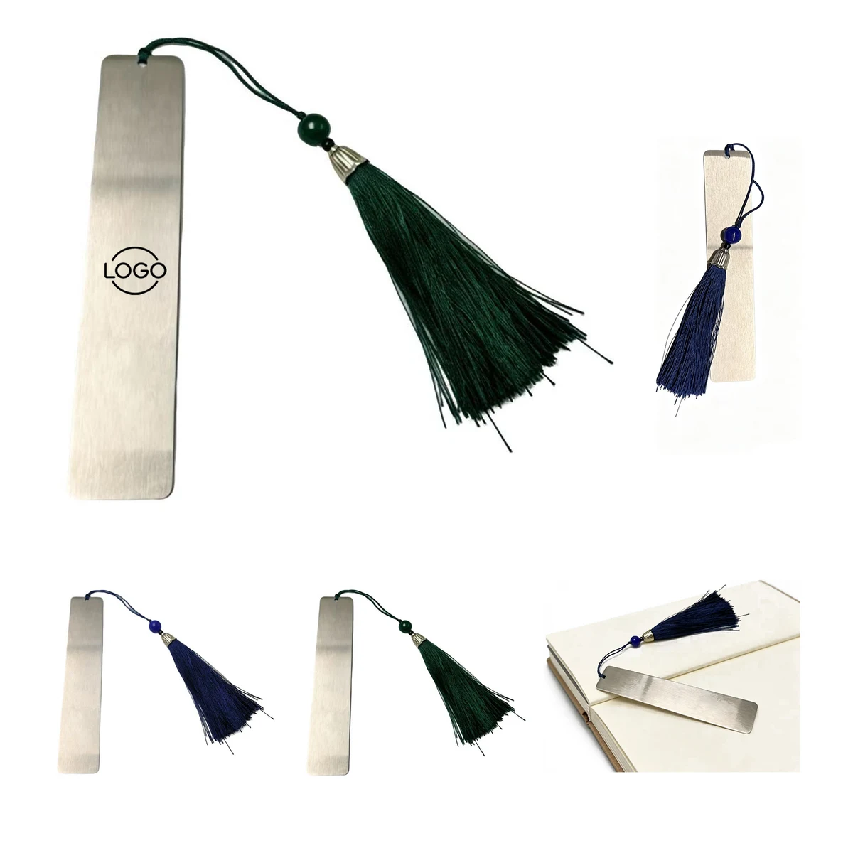 Silver Metal Tassel Bookmark 1