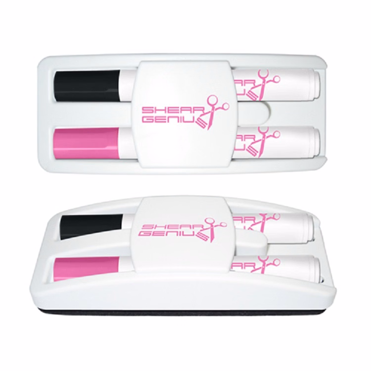 Dry Erase Gear Dry Erase Marker & Eraser Set - Black & Pink