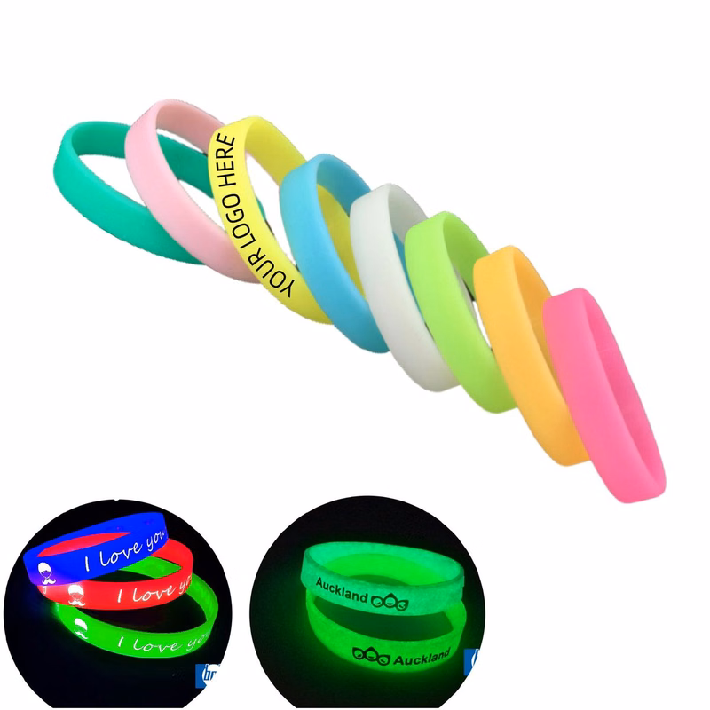 Glow In the Dark Silicone Wristband