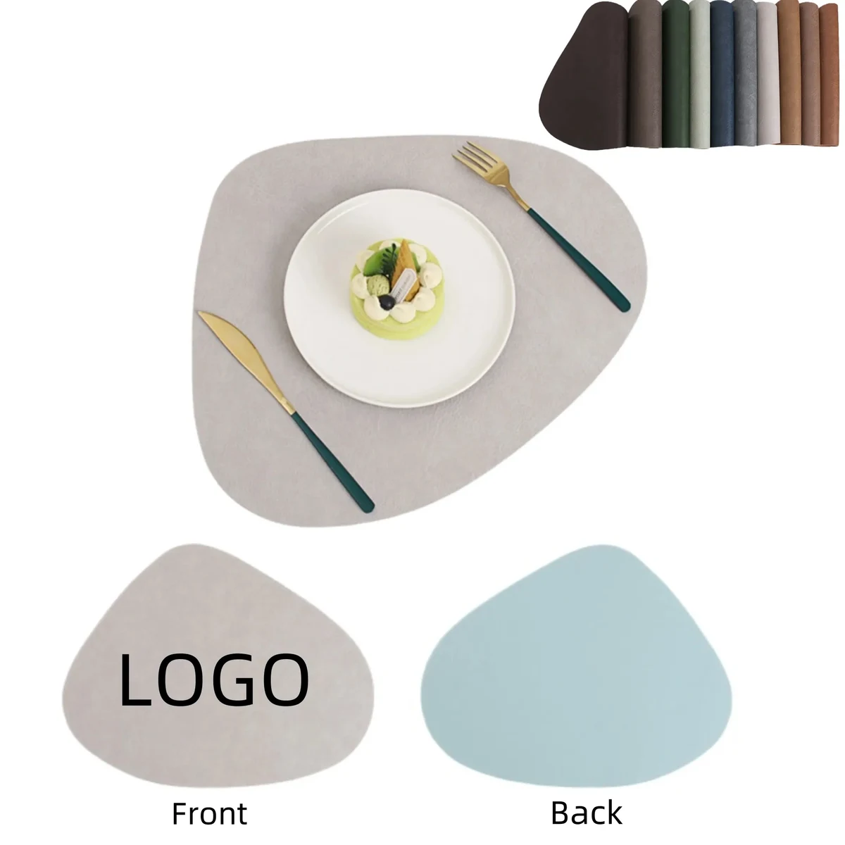 PVC Leather Placemat Double Side Non Slip Table Mats 1