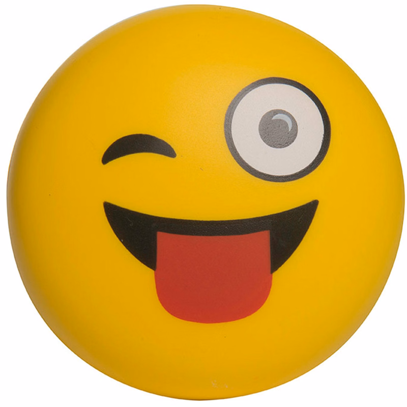 Wink Emoji Disc Stress Reliever