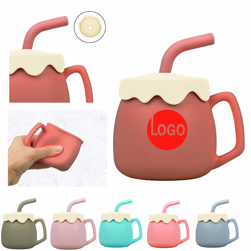 Edible Grade Grip Training Baby Silicone Cups