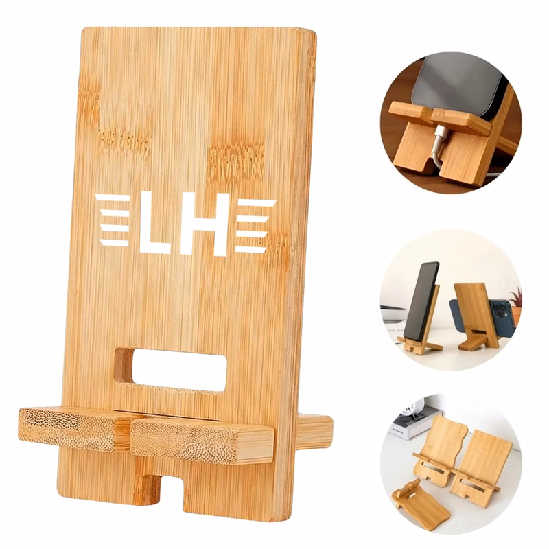 Bamboo Mobile Phone Stand Holder