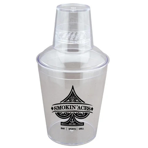 18 oz. Clear Plastic Cocktail Shaker 1