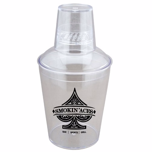 18 oz. Clear Plastic Cocktail Shaker