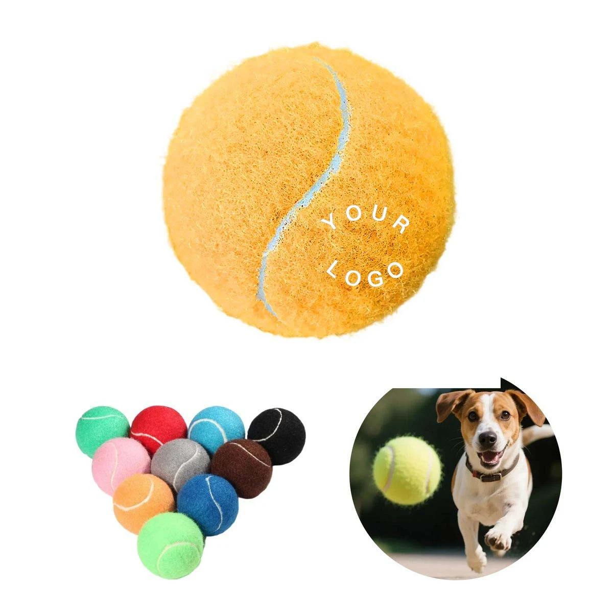 Pet Safe Rubber Tennis Ball for Active Dogs 1