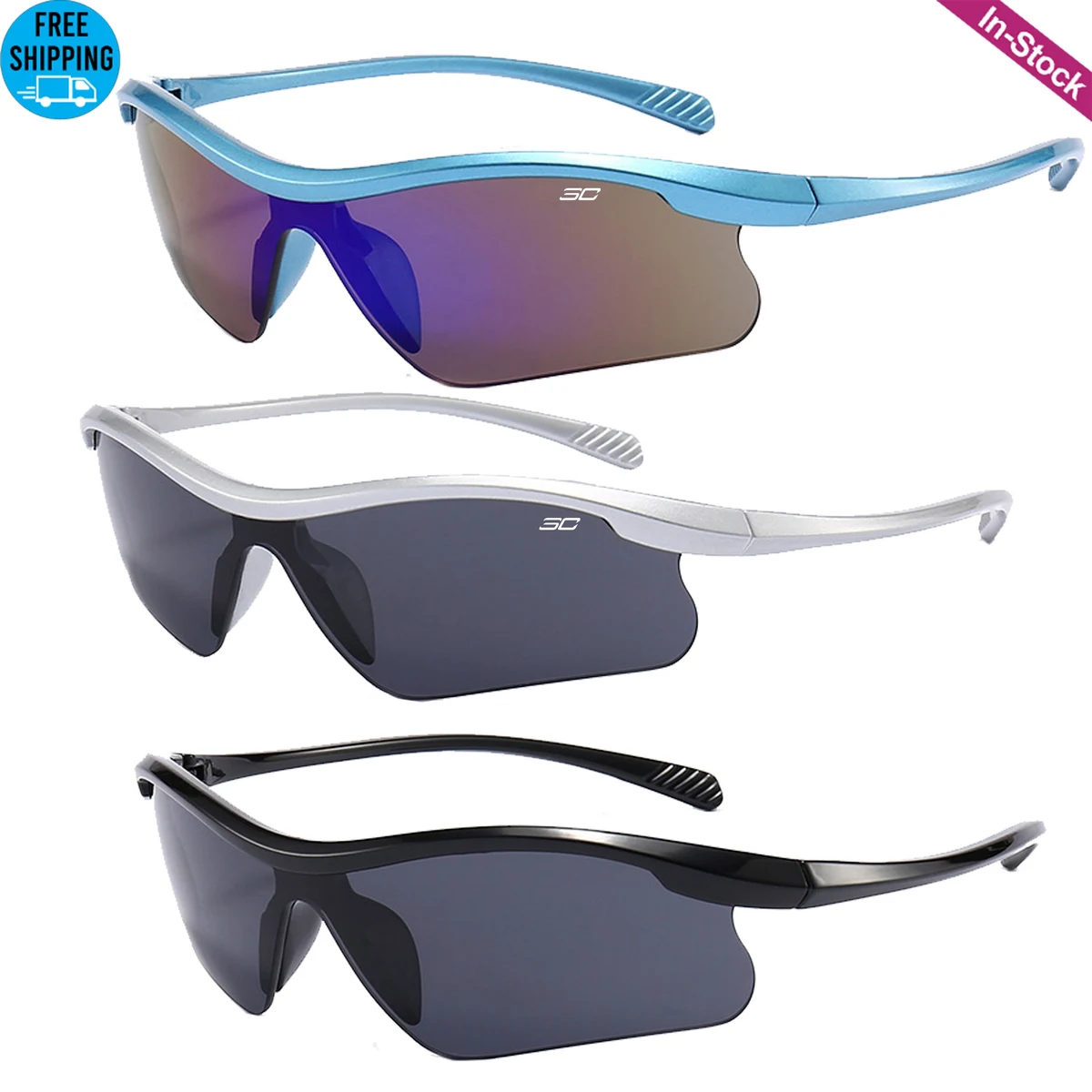 Half Frame Sports Sunglasses 1