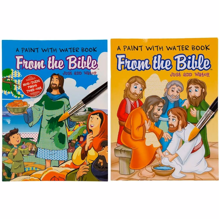 Bible Stories Paint with Water Books - 24 Pages