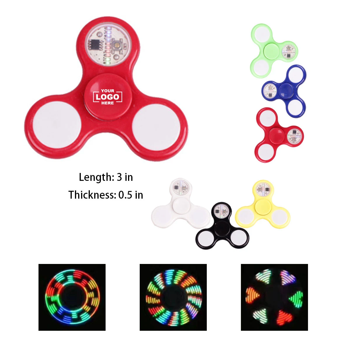 Metal Fidget LED UP Spinner 1