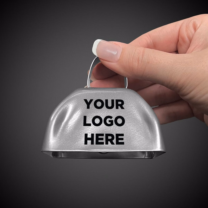 Silver 3" Metal Cowbell