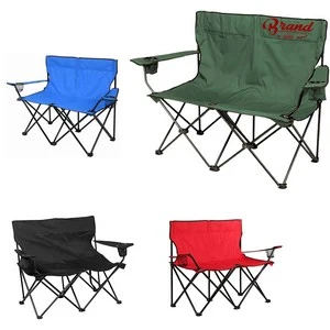 2 Person Folding Camping Chair With Cupholder 1