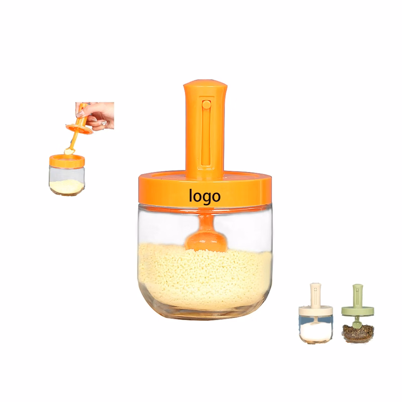 Condiment Pots Spice Jars with Spoons