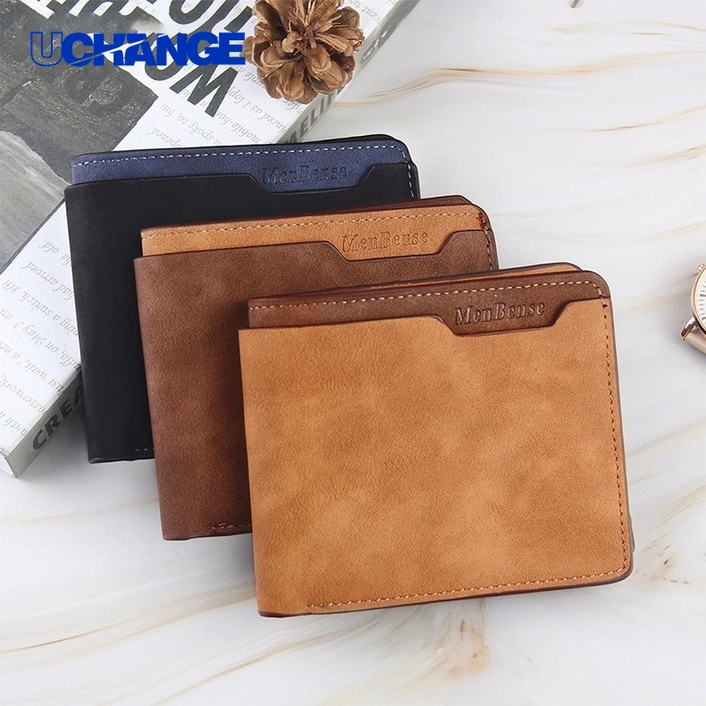 Leather Men Bifold Wallet Classic Everyday Carry