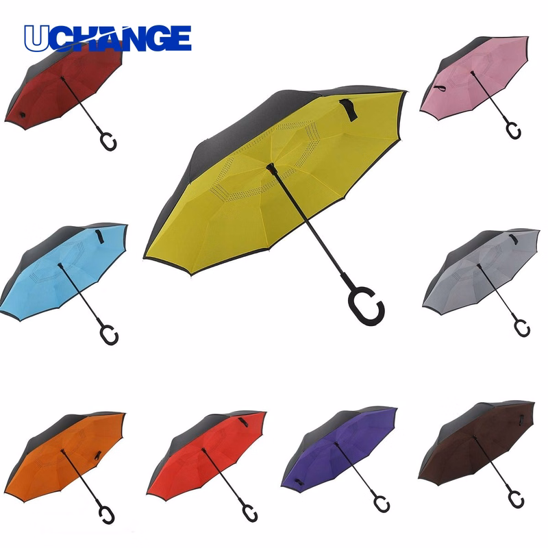 Reverse Self Standing Windproof Inverted Umbrella