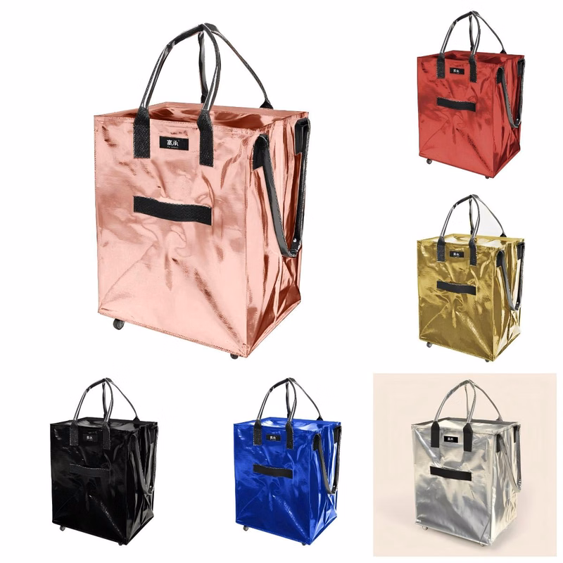 Collapsible Shopping Bag with Wheel