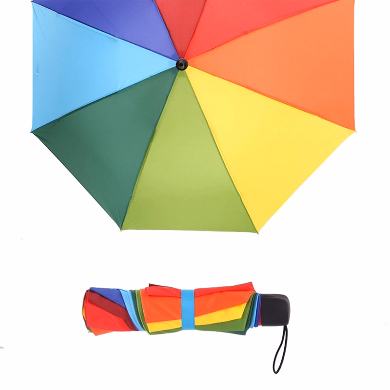 Portable Tri-Fold Sun Rain Umbrella