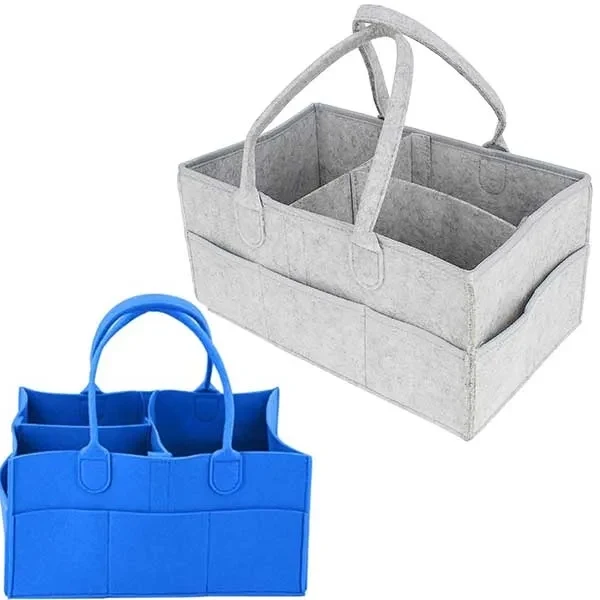 Felt Bag Baby Diaper Caddy Storage Organizer Tote 1