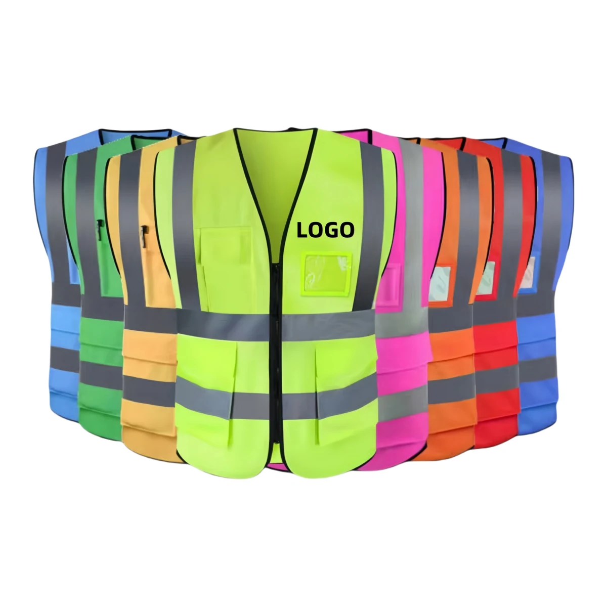 Multi-Pocket Safety Reflective Vest 1